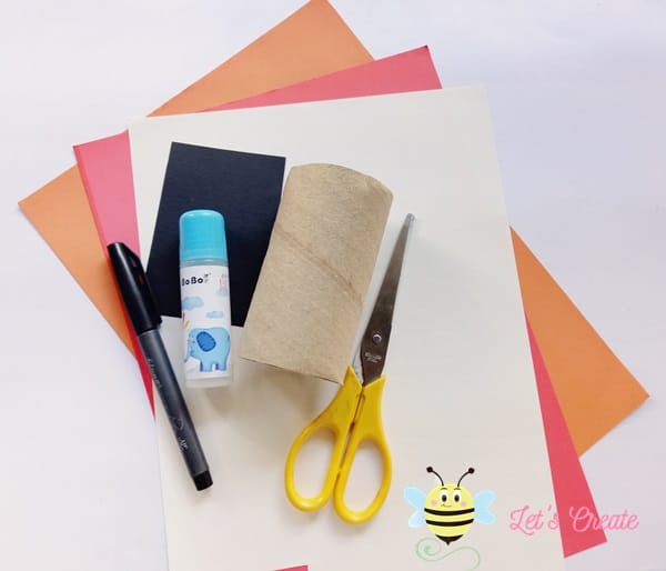 supplies needed to make toilet paper owl