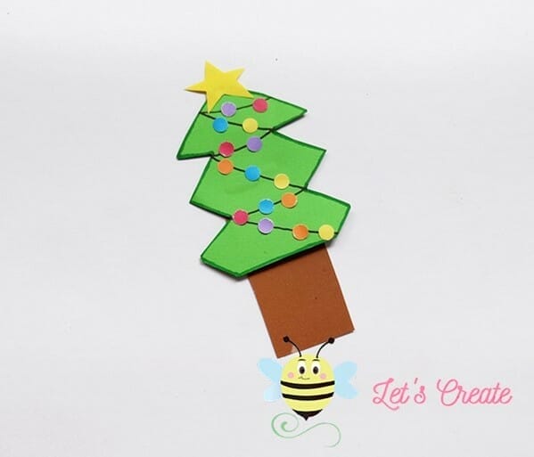 Paper Christmas Tree Bookmark