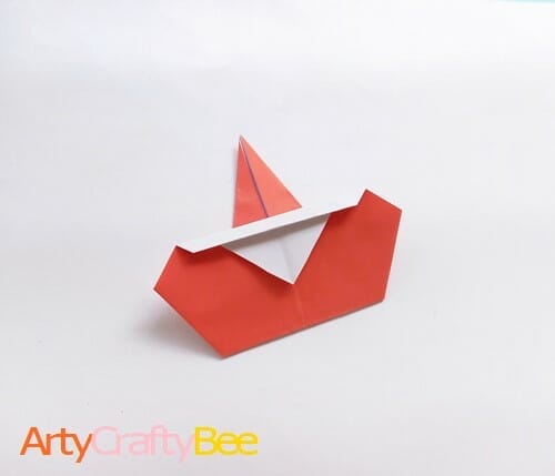 Origami-Santa Step By Step 10