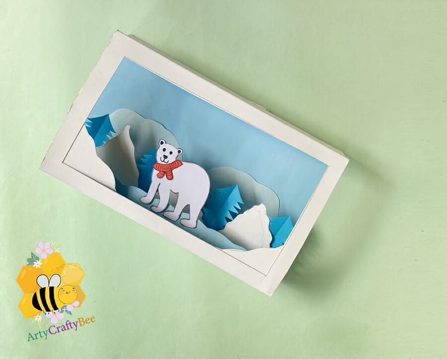 Polar-bear-Craft-With-Cereal-Box