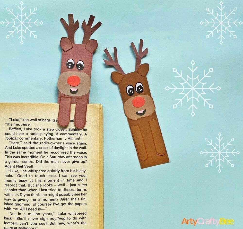 Reindeer-Hug-Bookmark-Craft