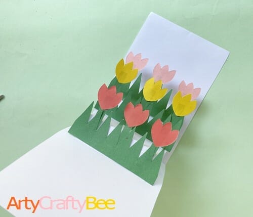 Tulip Pop Up Card Craft (14)