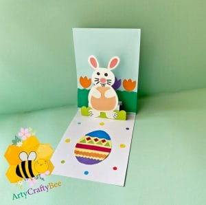Easter Bunny Pop Up Card Craft For Kids