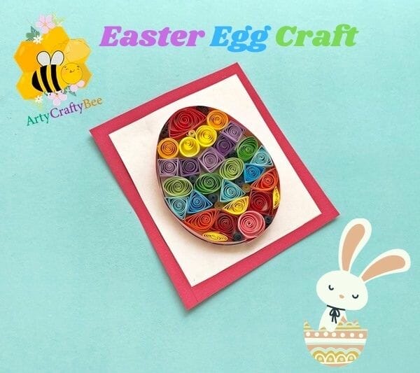 How To Make A Colorful Quilling Easter Egg Craft (1 template)