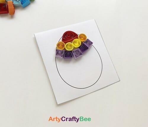 quilled egg craft step 7