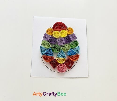 quilled egg craft step 8