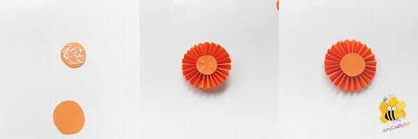 Paper pumpkin craft for kids 3