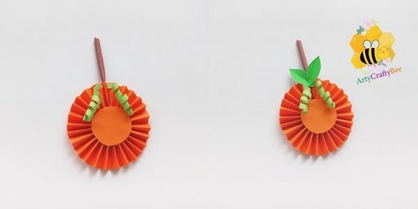 paper Pumpkin Halloween Decoration Craft 6