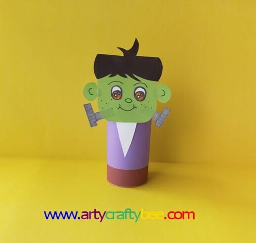 Toilet paper Roll Frankenstein 
