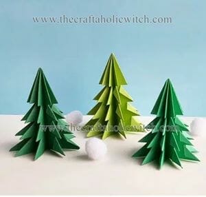 3d Paper Christmas Trees