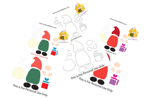 Santa Gnome Pattern Printable
