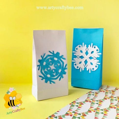 DIY Paper Christmas Gift Bags