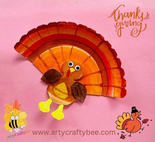 Fun-Paper-Plate-Turkey-Craft-For-Thanksgiving