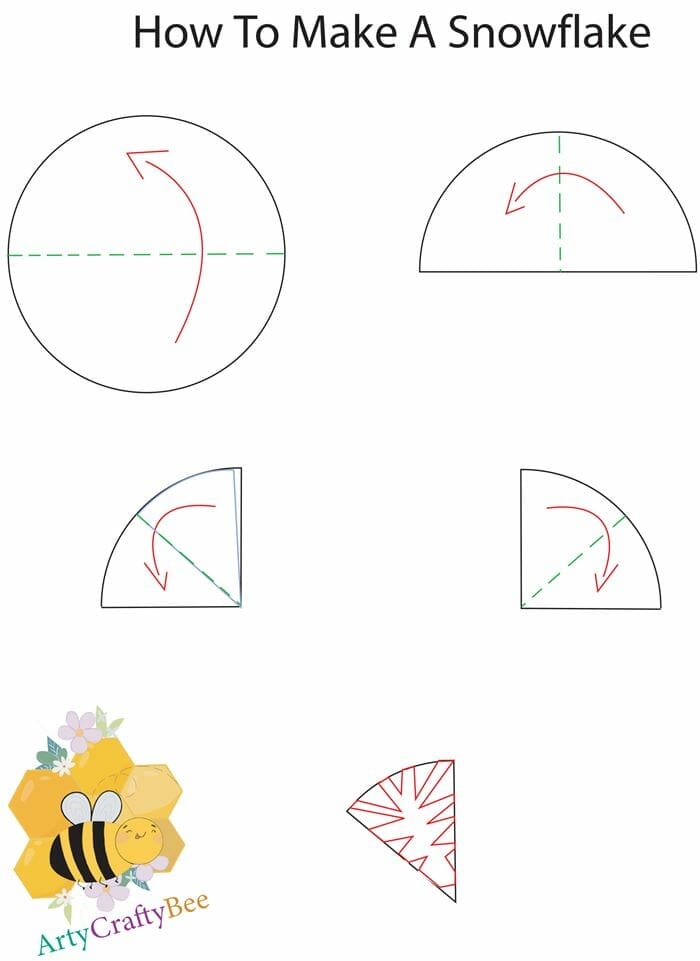 How To Make A Paper Snowflake Cutout Pattern