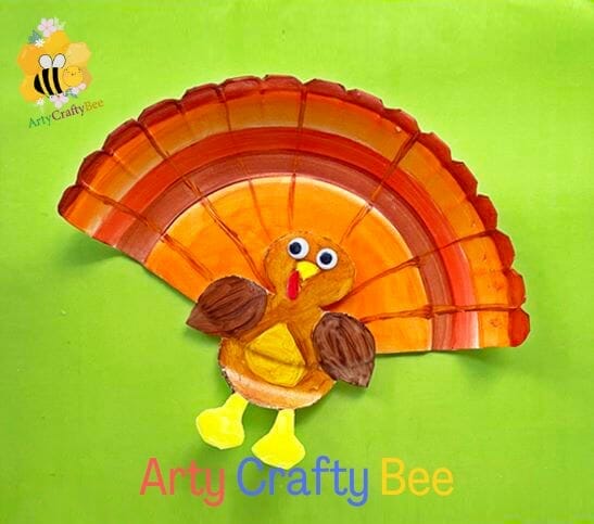 Paper-Plate-Turkey-Craft-For-Kids