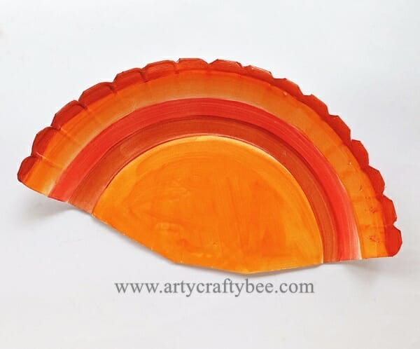 Thanksgiving Paper Plate Turkey Craft For Kids (11)
