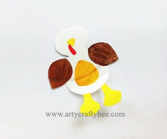 Thanksgiving Paper Plate Turkey Craft For Kids (7)