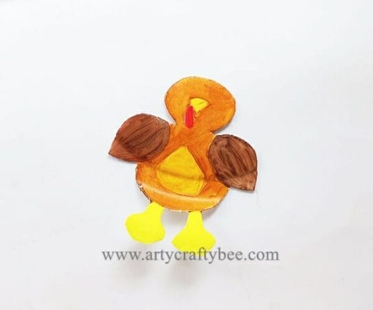 Thanksgiving Paper Plate Turkey Craft For Kids (8)