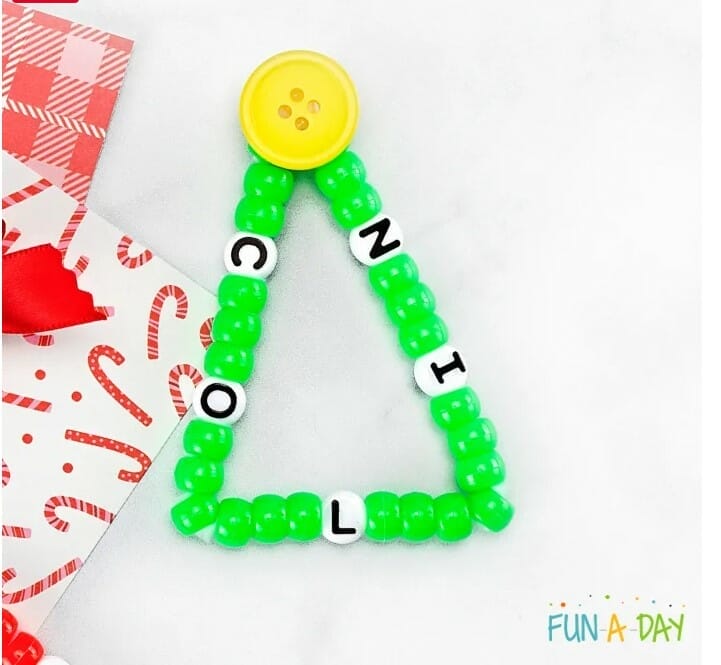 Christmas Tree beads craft