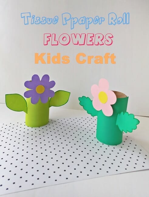 DIY Tissue Paper Roll Flower