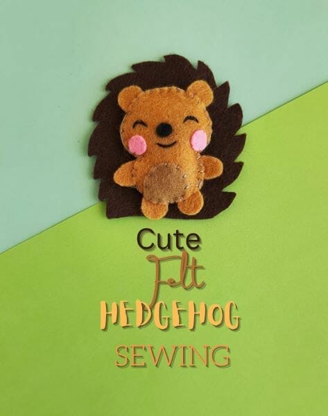 Cute Felt Hedgehog