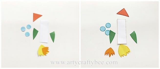 Easy 3D Space Rocket Pop-Up Card Craft For Kids (+2 Templates) (1)