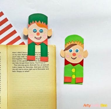 Fun Elf Bookmark Craft For Christmas (3 Templates) - Arty Crafty Bee