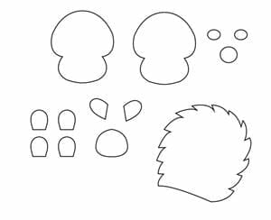 Felt Hedgehog Free Sewing Pattern