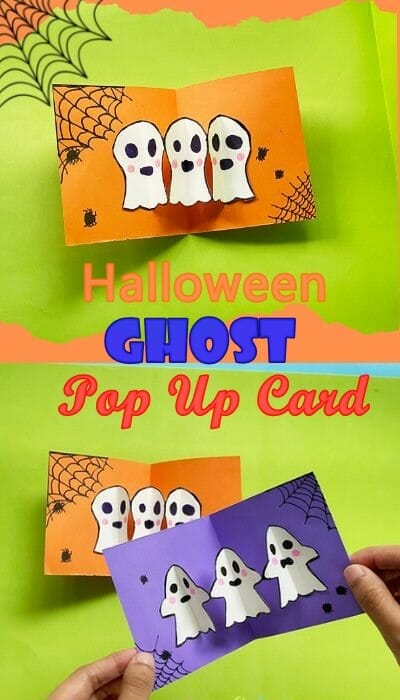 Halloween Ghost Pop Up Card For Kids