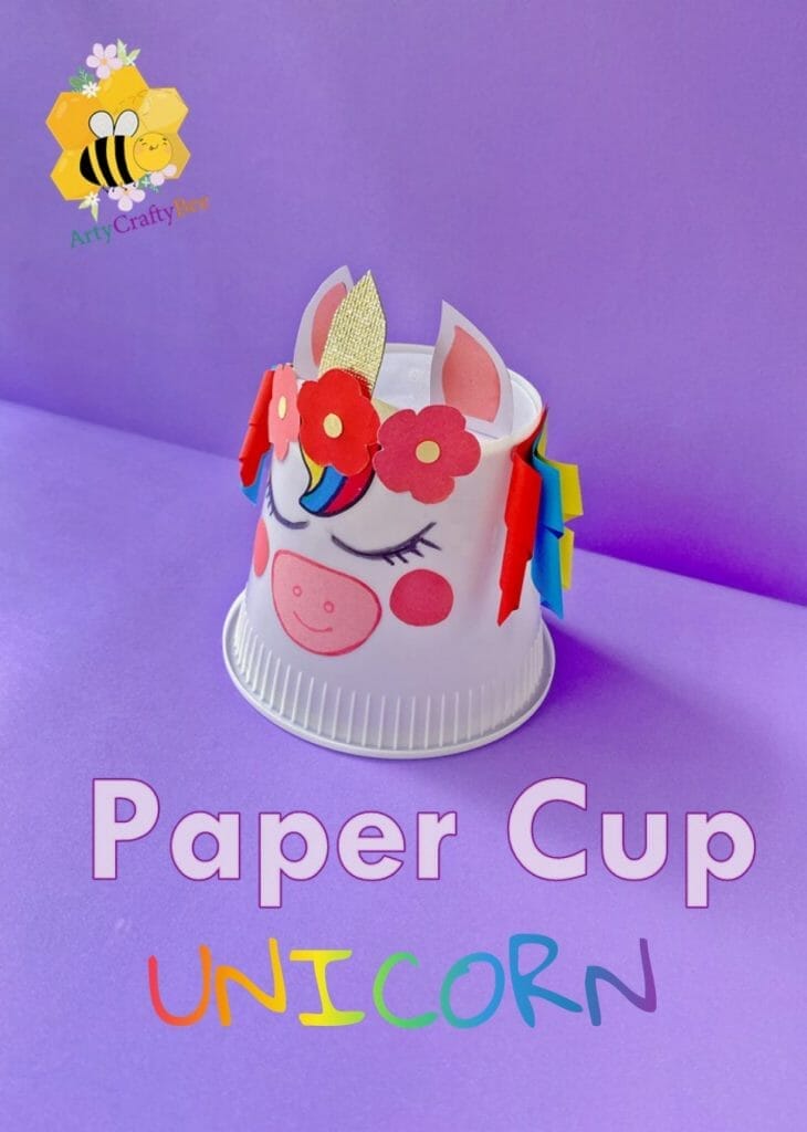 Paper Cup Unicorn Craft For Kids