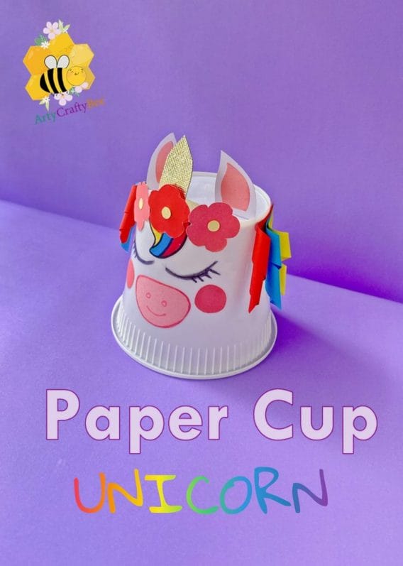 Paper Cup Unicorn Craft For Kids