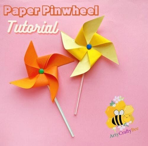 how to make a paper windmill template