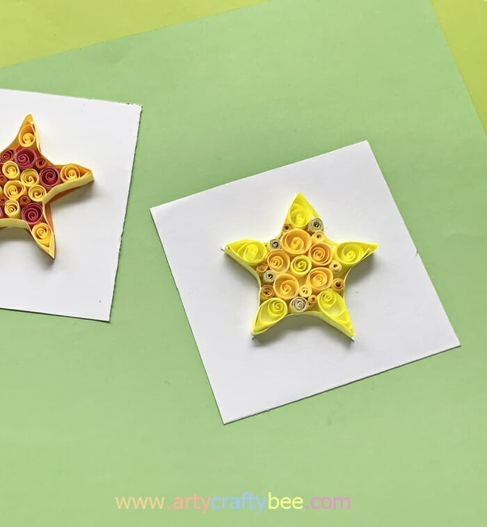 Quilled Star Craft Christmas Ornament Easy