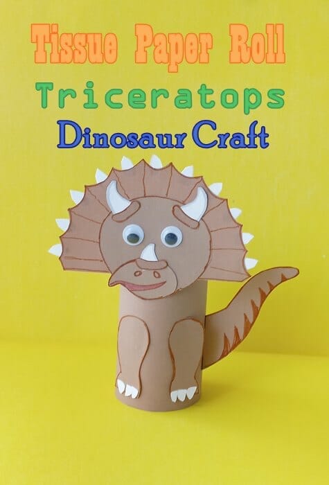 Tissue Paper Roll Dinosaur Kids Craft