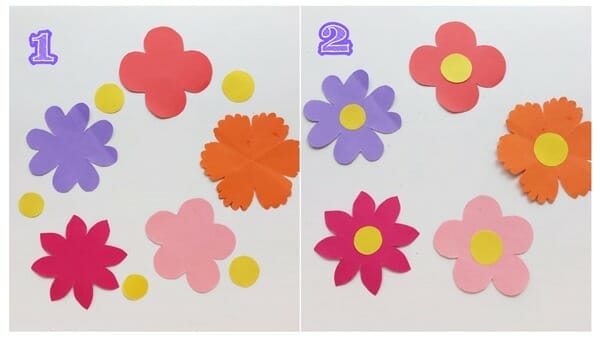 Tissue Paper Roll Flower Craft For Kids (1)