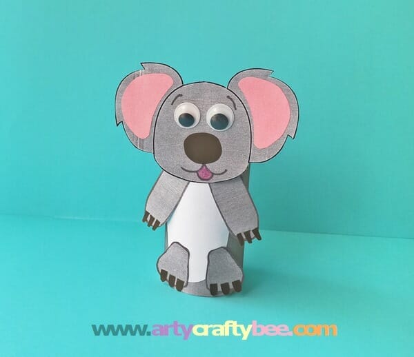 Adorable Toilet Paper Roll Koala Craft (2 Printables)