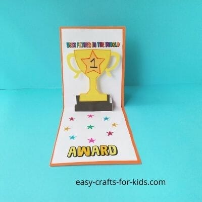 Father’s Day Trophy Pop up Card