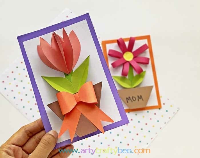 Origami mothers 2024 day cards