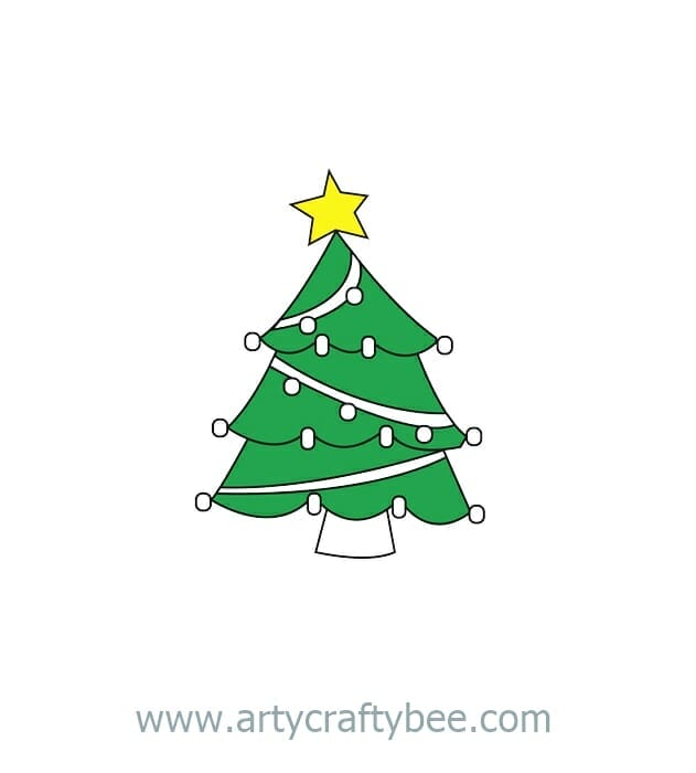 christmas tree minimalist drawing 18