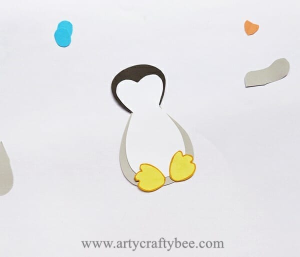 easy penguin craft  with paper