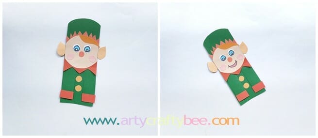 elf paper craft bookmark