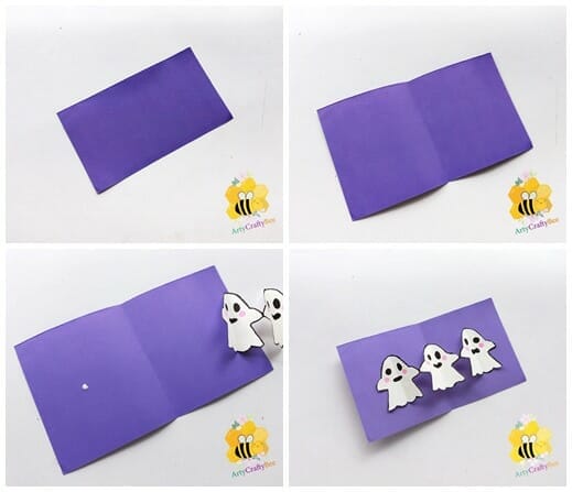 ghost craft preschool ghost pop up card