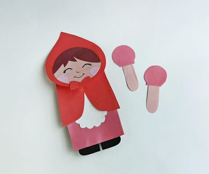 little red ridinghood hand puppet craft(10)