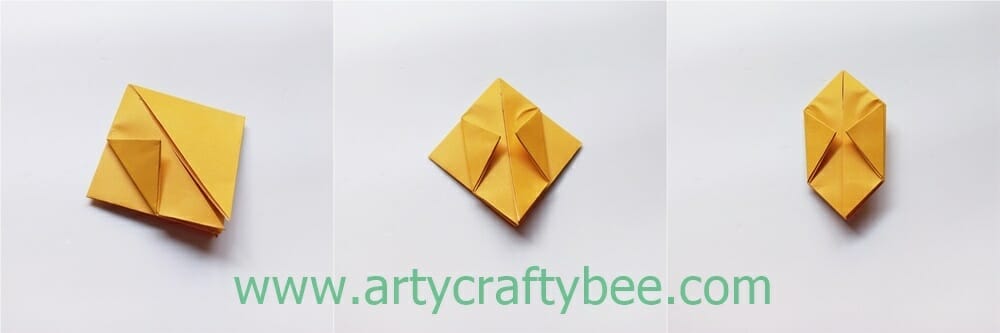 origami pumpkin garland 4