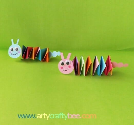 paper caterpillar craft activity