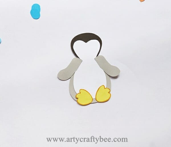 paper penguin craft for kids