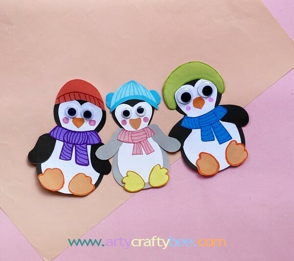 paper plate penguin craft