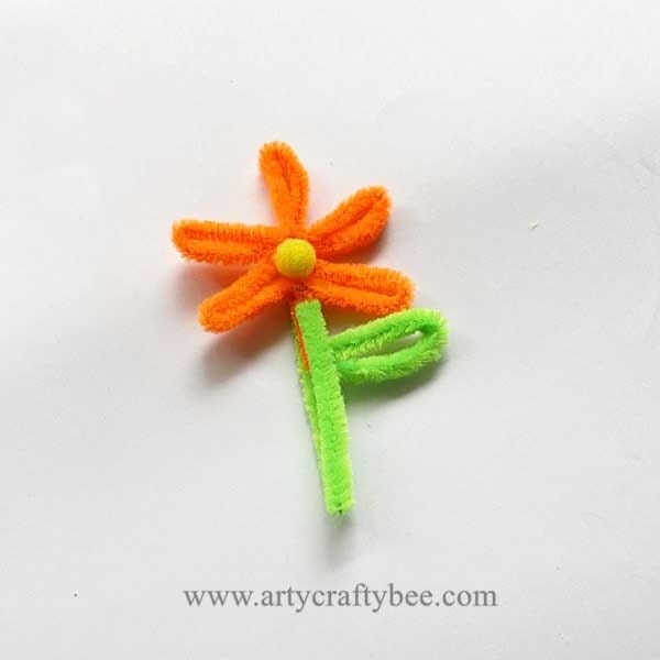pipe cleaner flower bouquet