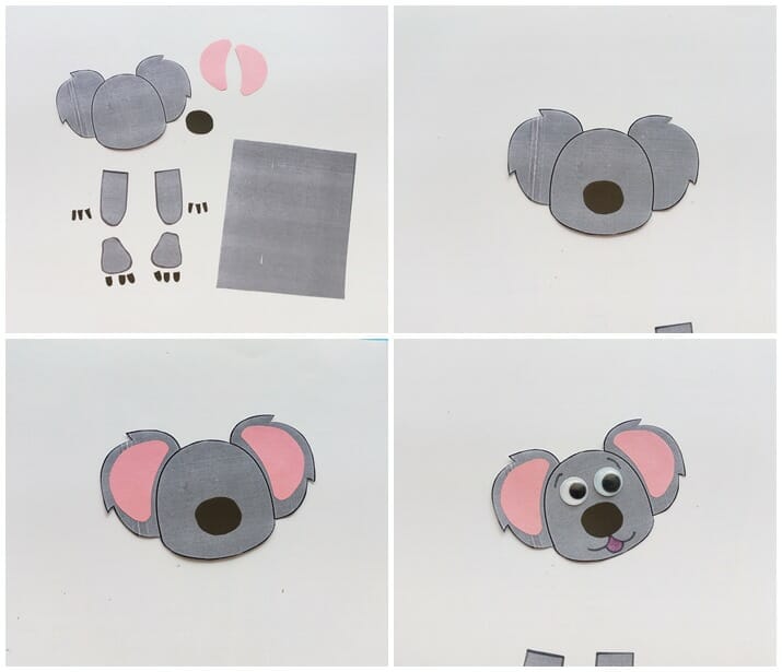 tissue paper roll koala craft for kindergarten