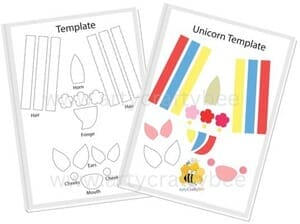 unicorn craft template